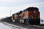 Westbound empty ore train